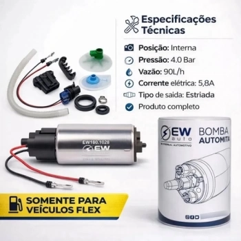 Bomba De Combustível Bosch New Auto Sistema Flex Marwal