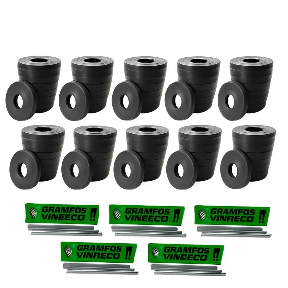 KIT 100 ROLOS DE FITA PARA ALCEADOR + 5 CAIXAS DE GRAMPO 6/4